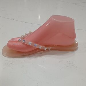 Chinese Laundry Pink Studded Sandals Sz7 New Without Tag